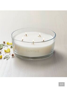 NWT Hearth & Hand 5-Wick Canvas Glads Candle